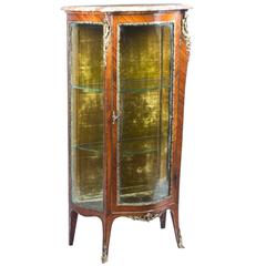 Antique Kingwood Louis Revival Display Cabinet Vitrine, circa 1880