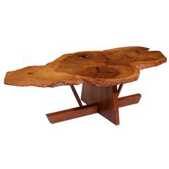 George and Mira Nakashima English Oak, Walnut and Hickory Minguren Coffee Table 5