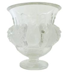 Clear Crystal "Dampiere" Vase by Lalique