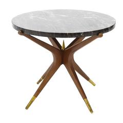 Sculptural Italian Marble Side Table