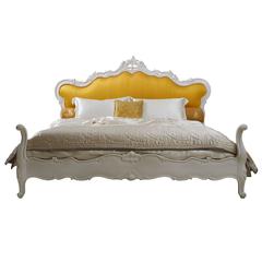 Hand -Carved Louis XV Style 'Parisienne Bed' Reproduced by La Maison London 9