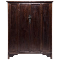 Used Chinese Four-Panel Cabinet, c. 1850