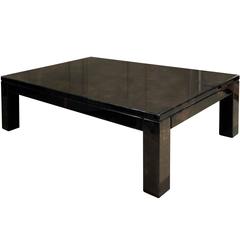 Large Karl Springer Goatskin Coffee Table, 1980s