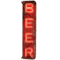 Double-Sided Vertical Beer Sign, circa 1935