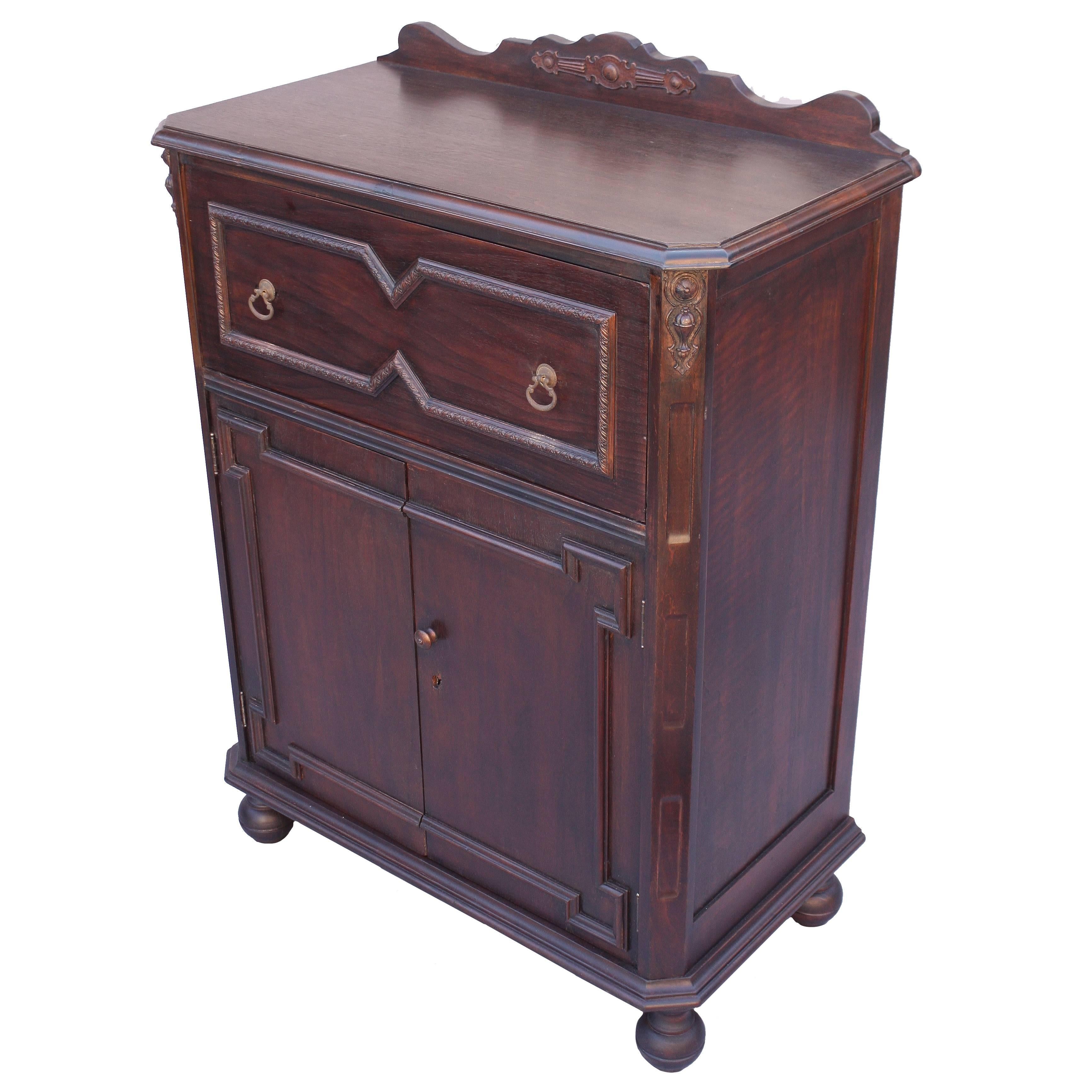 1920s Angeles Furniture Company Writing Desk or Cabinet