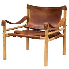 Arne Norell Safari Sirocco Chair, 1960s, Sweden, Aneby Mobler