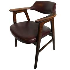 Erik Kirkegaard Rosewood and New Leather Chair