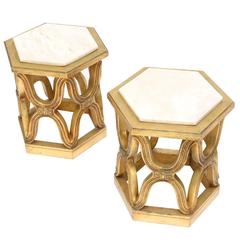 Pair of Giltwood Side Tables 12