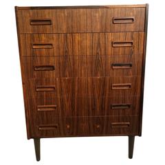 Danish Rosewood Midcentury Chest of Drawers by Westergaard