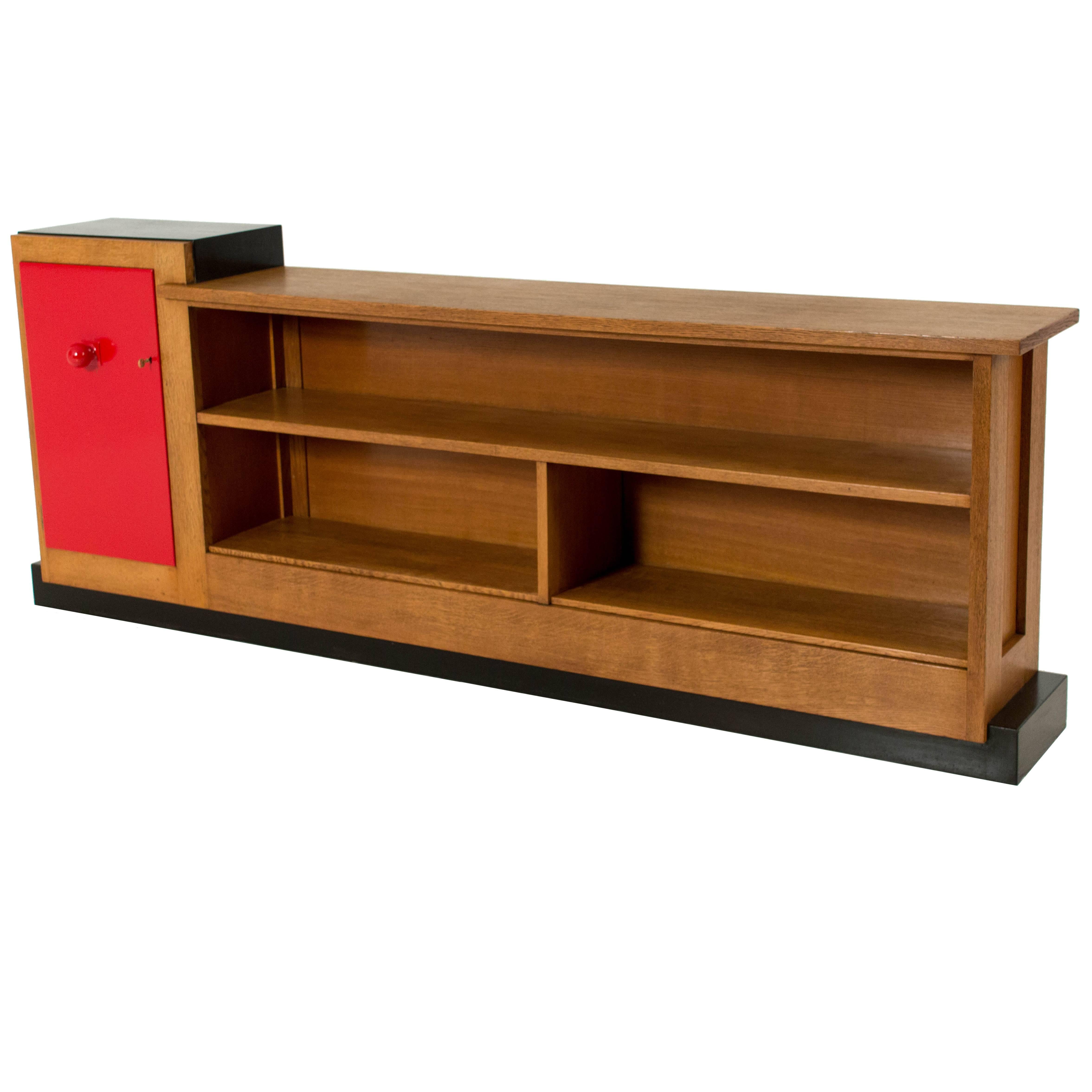 Important and Rare Art Deco Haagse School Sideboard by Henk Wouda for Pander
