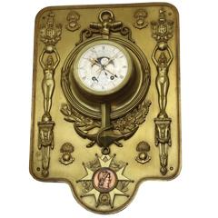 Vintage 1930s French Colonial Infantry Cartel Clock