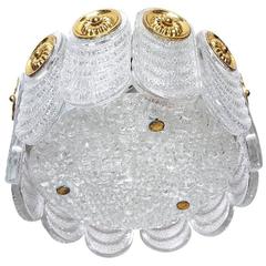 Flush Mount Chandelier by Kaiser Leuchten, Germany, 1960s 10