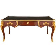 Gran Bureau Montado en Ormolu Estilo Regencia Plat