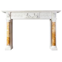 Antique Regency Statuary Marble Fireplace 11
