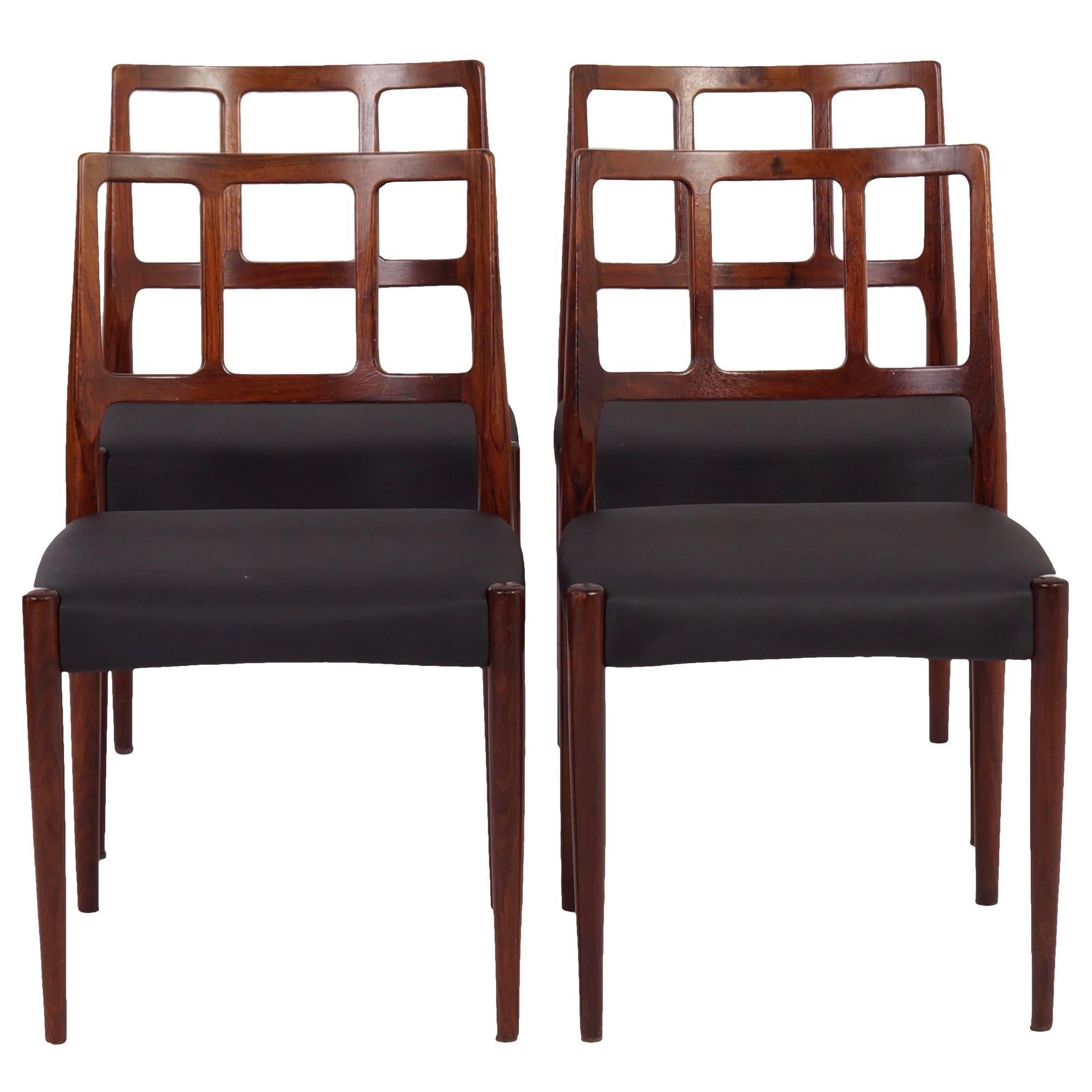Set of Dining Chairs by Johannes Andersen for Uldum Møbelfabrik, 1960s For Sale