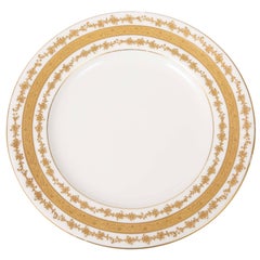 Six (6) Custom Tiffany Antique English Gilt Dessert Plates