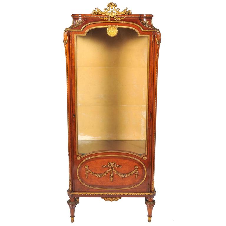 Louis Xvi Style Mahogany And Gilt Bronze Display Cabinet For At Louis Xvi Style Vitrine Or Display Cabinet