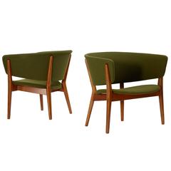 Pair of lounge chairs by Nanna and Jørgen Ditzel for Knud Willadsen