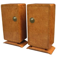 Vintage Pair of Art Deco Cabinets