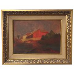 Antique Raffaele Frumenti Oil on Canvas, 1922-2002