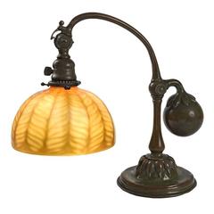 Antique Tiffany Studios New York "Counter Balance" Desk Lamp