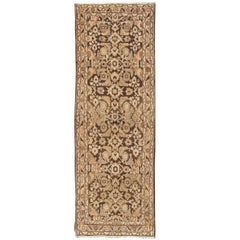 Vintage Hamedan with Intricate Flowers and Vines in Earth Tones