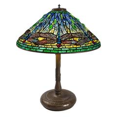 Antique Tiffany Studios New York "Dragonfly" Table Lamp