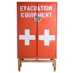Contemporary Found and Retrofitted Painted Metal Cabinet Armoire 7