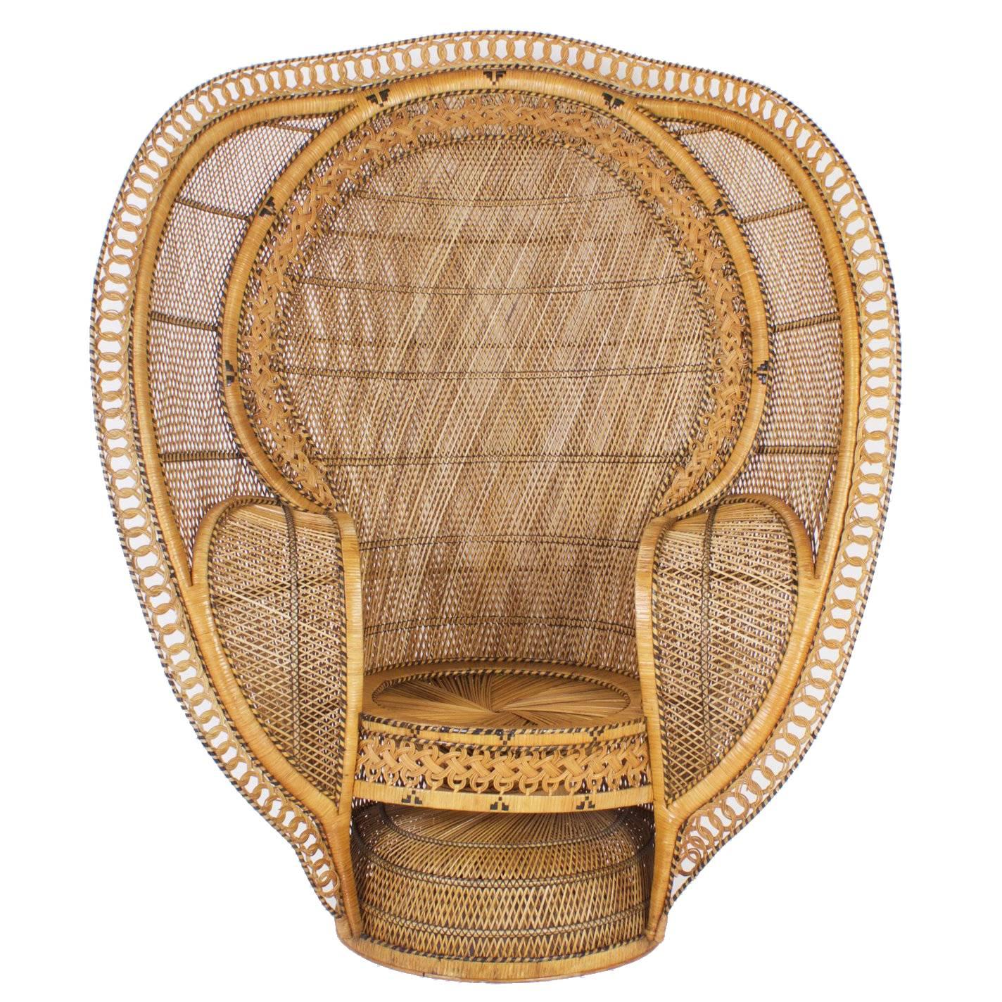 1930’s Rattan Peacock Chair