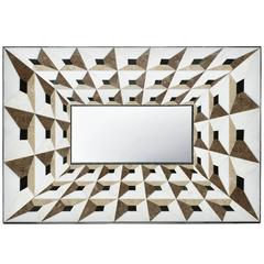 Venetian Love Mirror Frame in Marble Marquetry