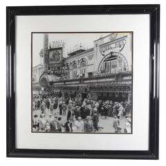 Contemporary Photo Print of Vintage Atlantic City Boardwalk Black and White 3