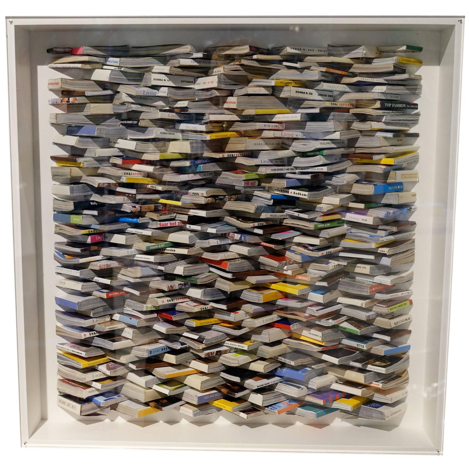 Paper Art Wall Sculpture by Guy Leclef, Belgium ...