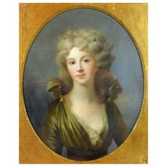 Pastel Portrait of Princess Wilhelmina of Prussia by James W. Champney 1843-1903