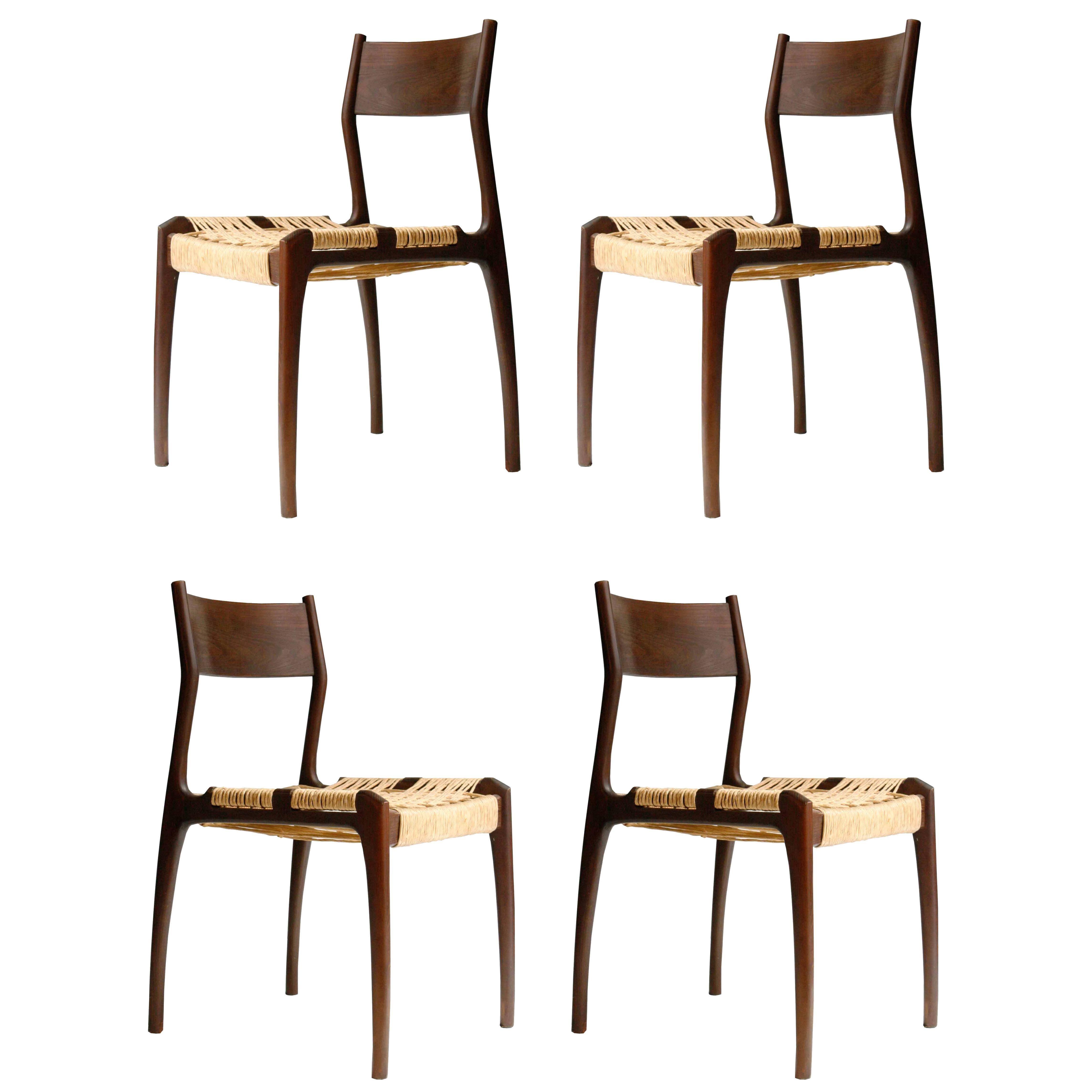 Set of Four French Chairs