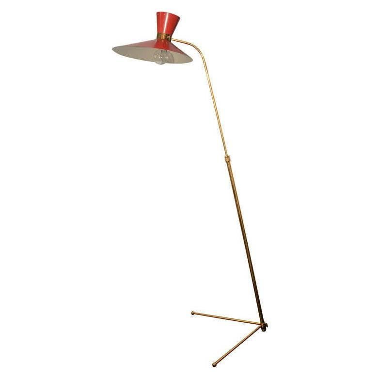 Italian Floor Lamp in the Style of Stilnovo