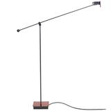 Samurai Floor Lamp by Stilnovo, Red and Black with Articulating Arm