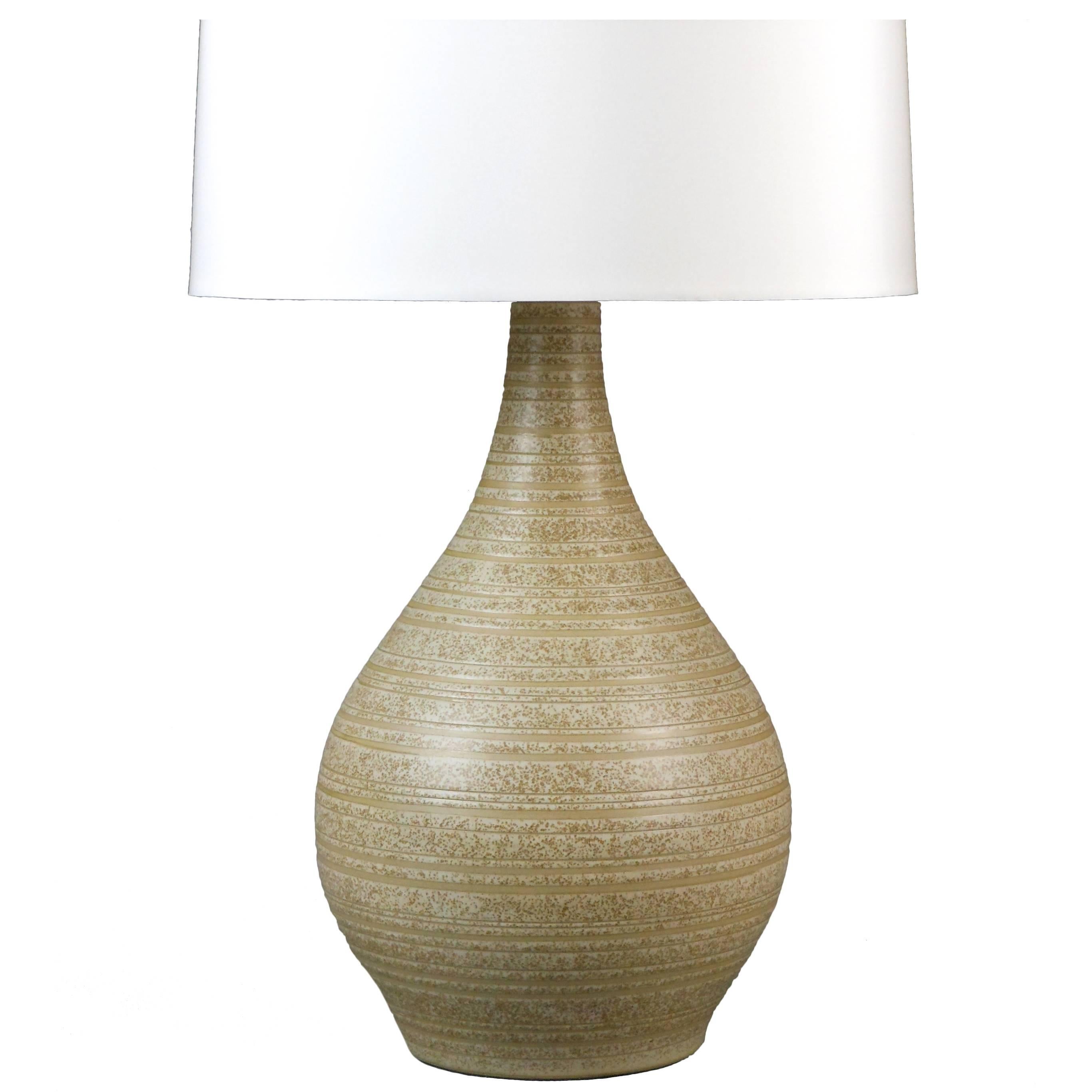 Martz, Mid Century Modern Glazed Ceramic Lamp For Sale