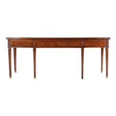 French Louis XVI-Style Fold-Over Console Table Circa 1910-1920