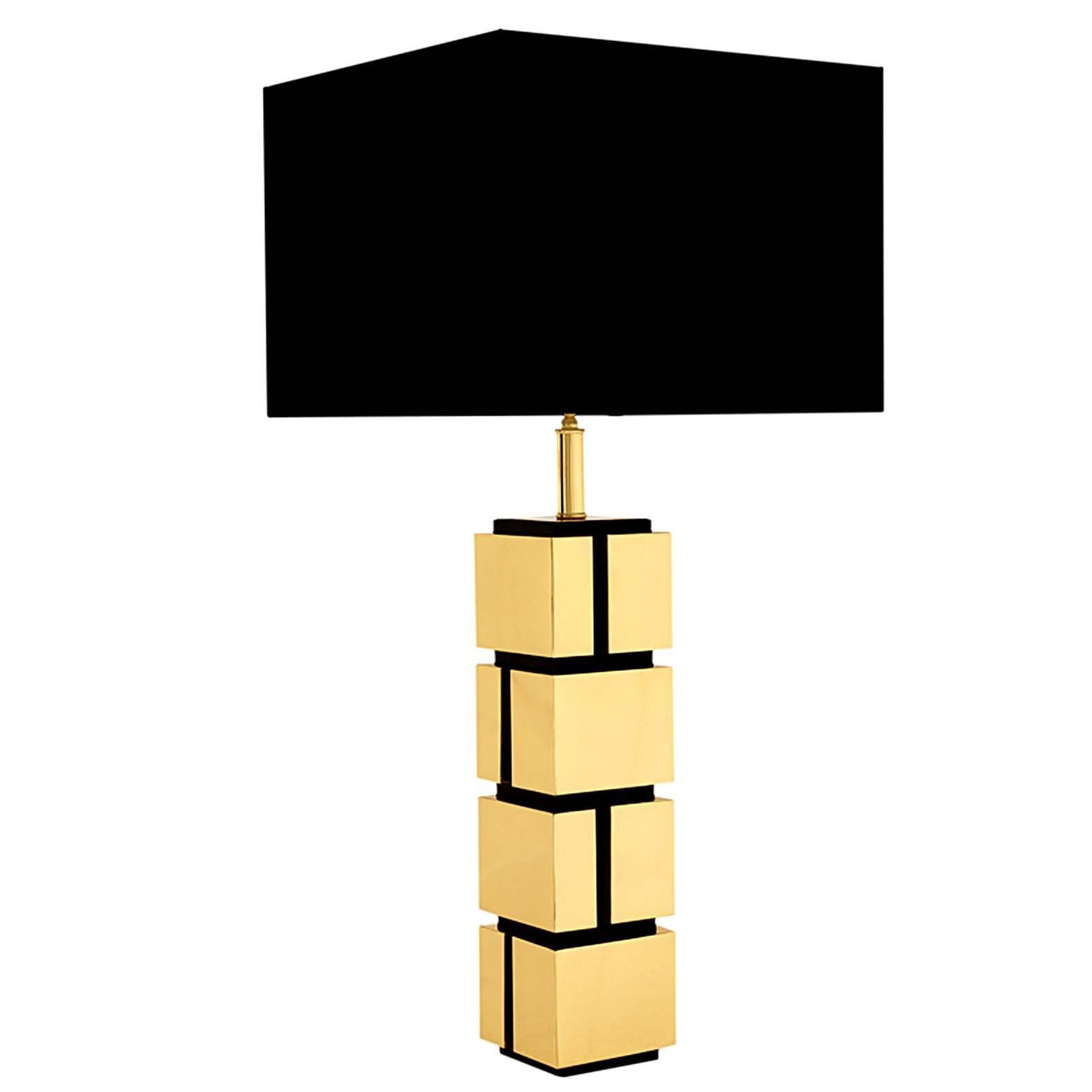 Table Lamp Raid in Polished Brass Finish