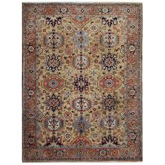 Antique Persian Heriz Carpet 7