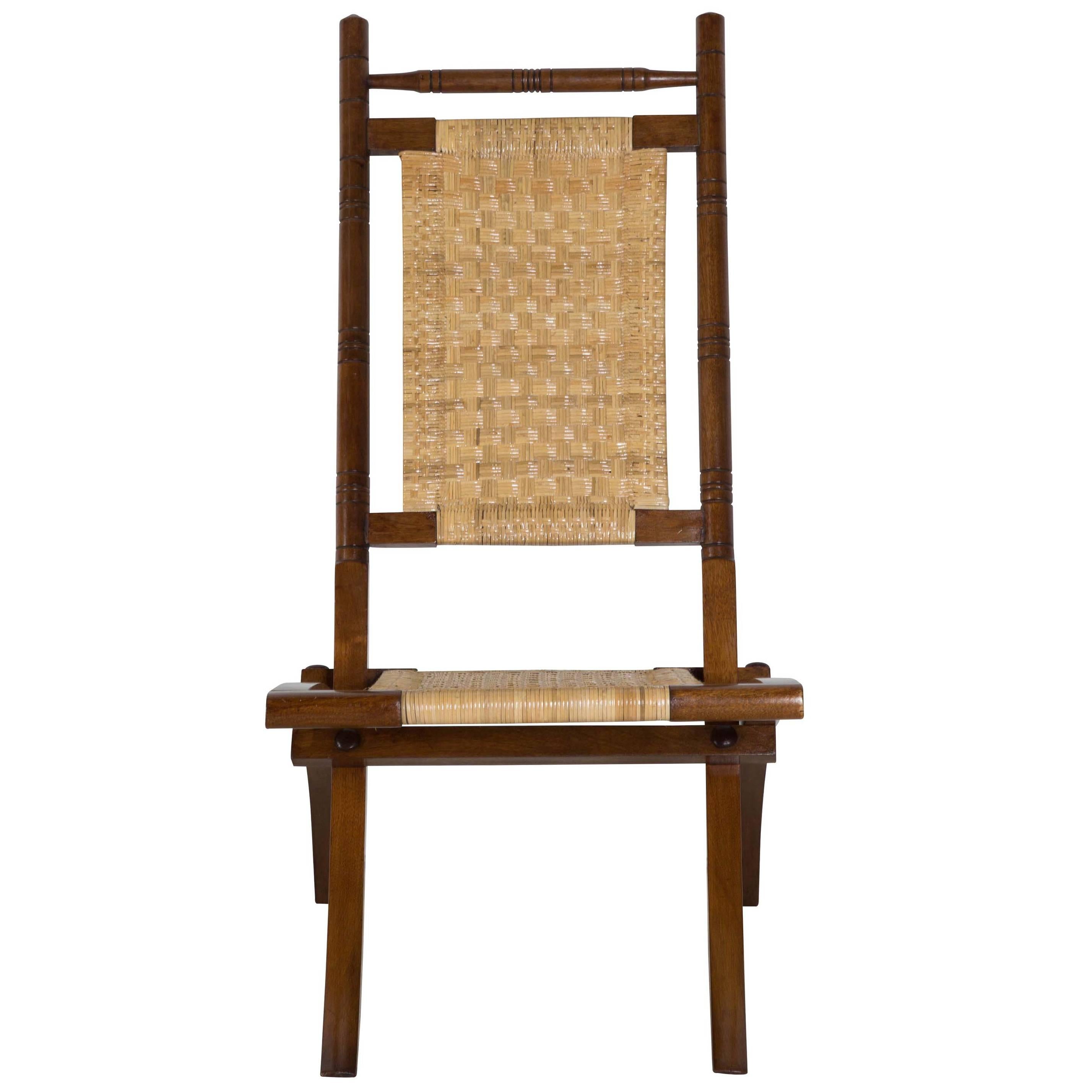 E. W. Godwin Folding Walnut Chair