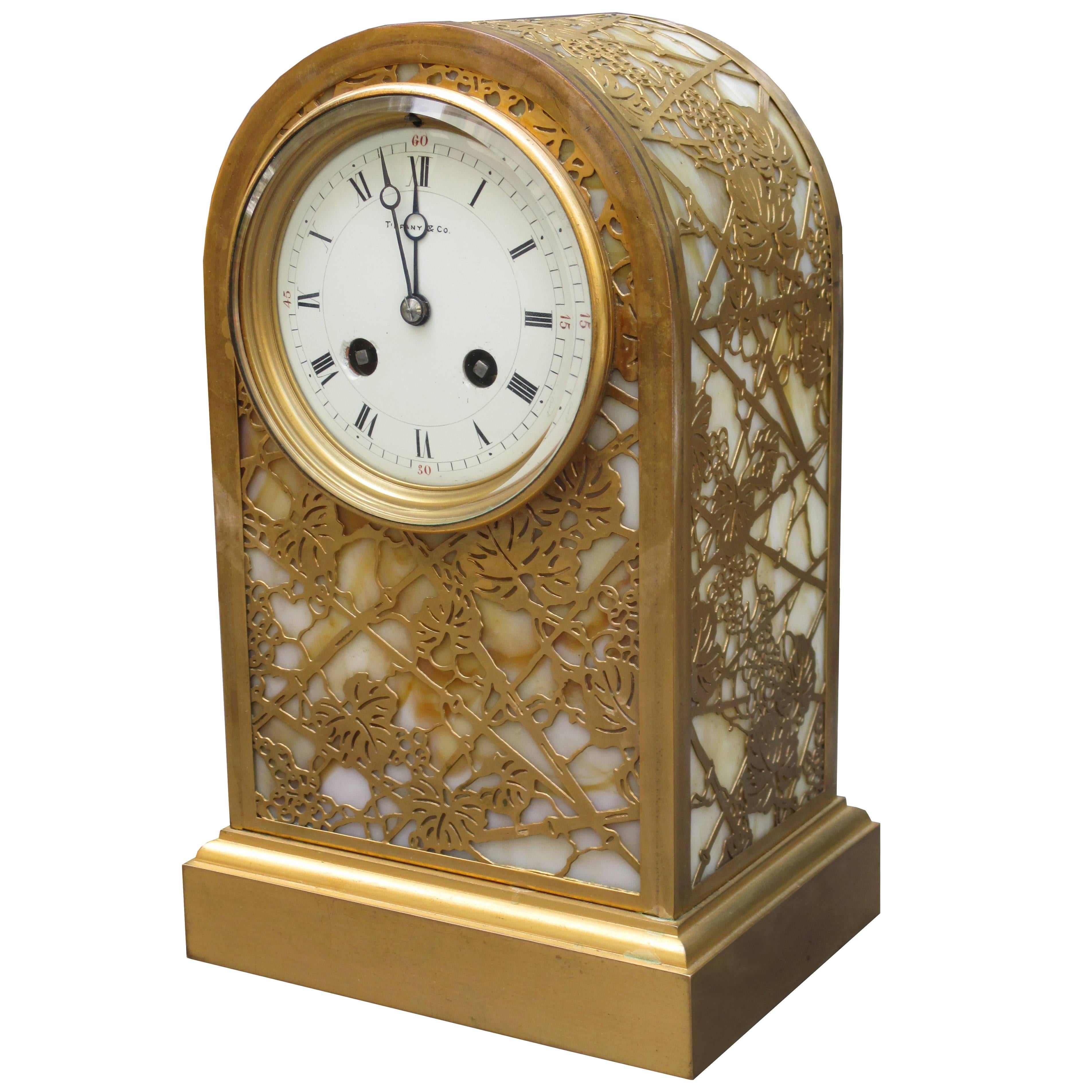 Fine Tiffany Studios Art Nouveau Clock