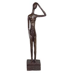 Bronze Sculpture of a Standing Nude by L. Salzmann, American, circa 1970 7