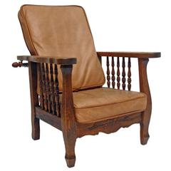 American Arts and Crafts Morris Style Child's Chair 12