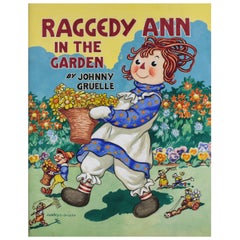 Original Watercolor Cover Art "Raggedy Ann In The Garden" by Justin Gruelle