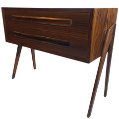 Danish Rosewood Midcentury Two-Drawer Chest