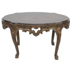 Carved Chinoiserie Decorated Coffee Table 1