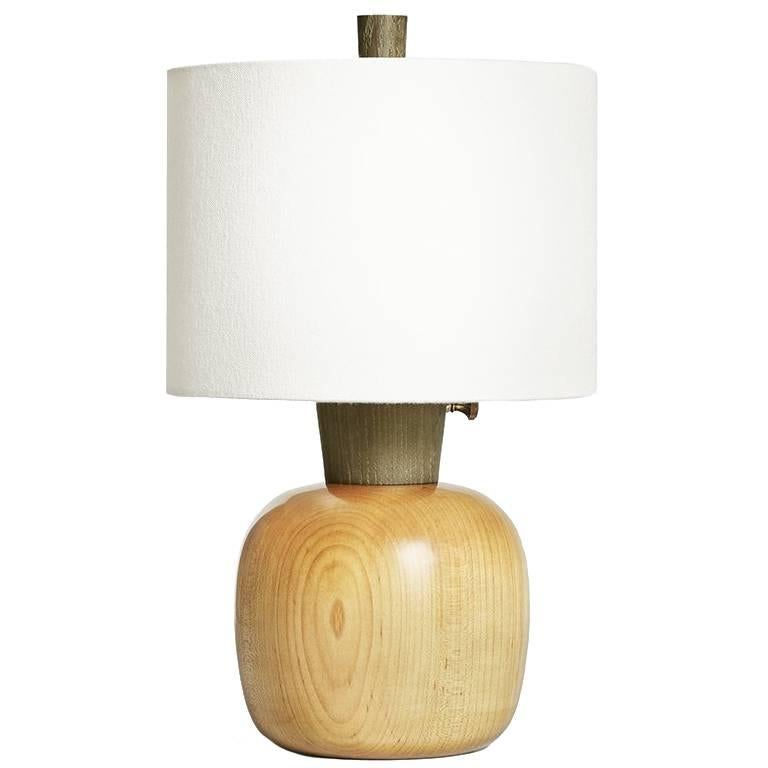 Blond Maple and Dyed Ash Bedside Lamp, Marty II For Sale