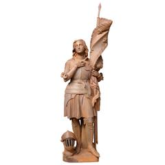 Cast Iron Statue of St. Joan of Arc, 19th Century