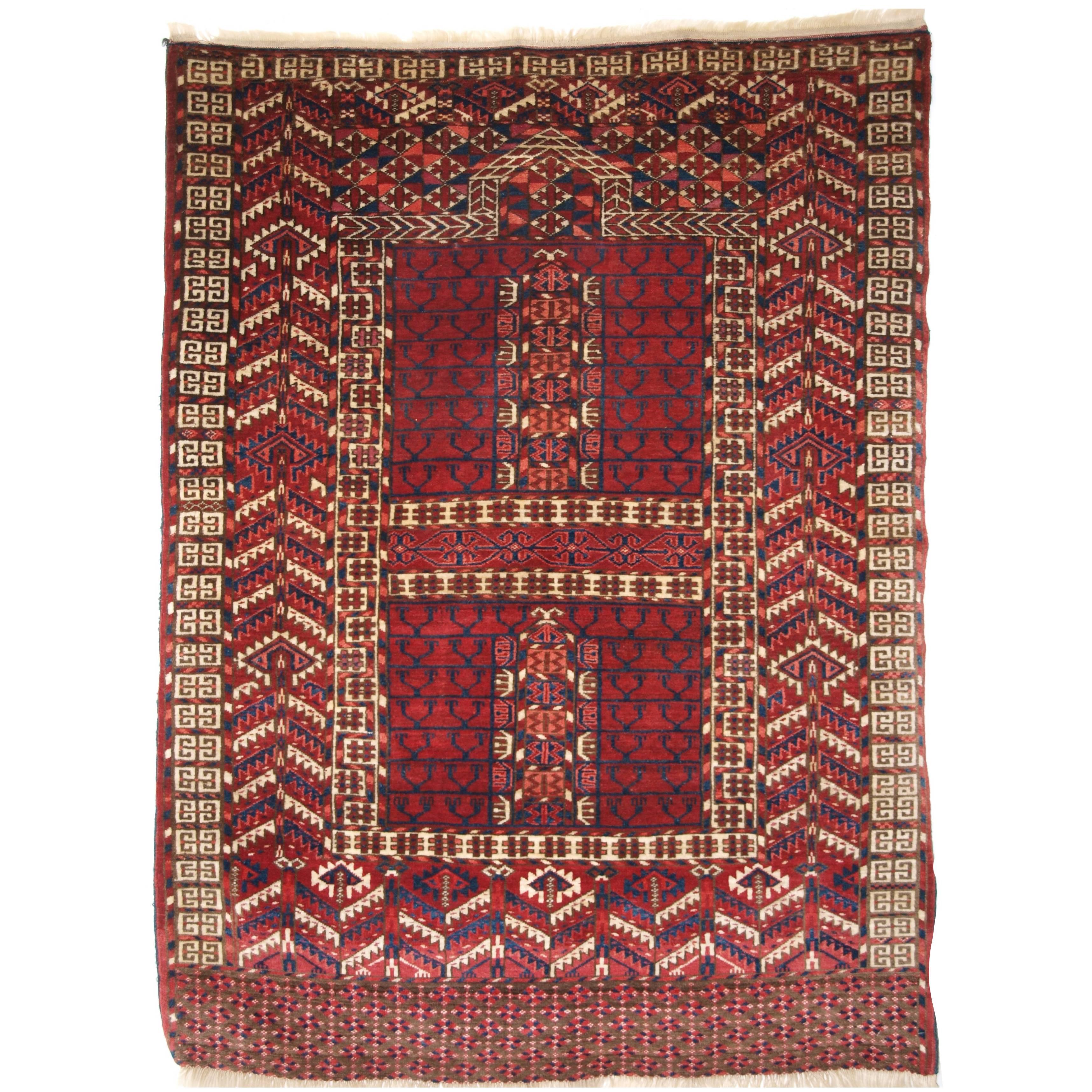 Antique Tekke Turkmen Ensi of Traditional Design with Excellent Rich Color